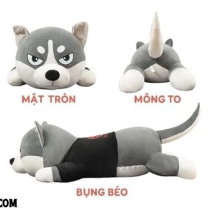 Gấu Bông Chó Husky Siêu to khổng Lồ Size 1M5